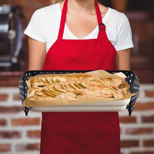 Double Oven Mitts Halloween Orange Heat-Resistant Glove for Kitchen Use