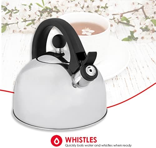 Quick-Boil Silver Tea Kettle 85x75