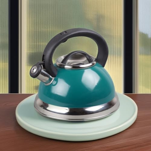 Creative Home Alexa 30 Quart Whisling Tea Kettle with Aluminum Bottom