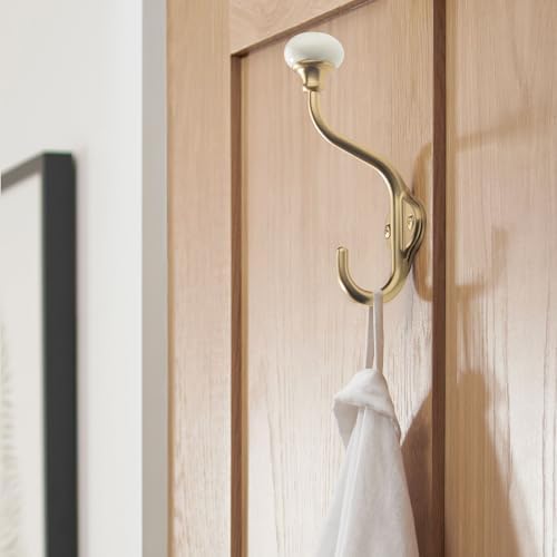 TUNNY 5-Pack Champagne Bronze Coat Hooks