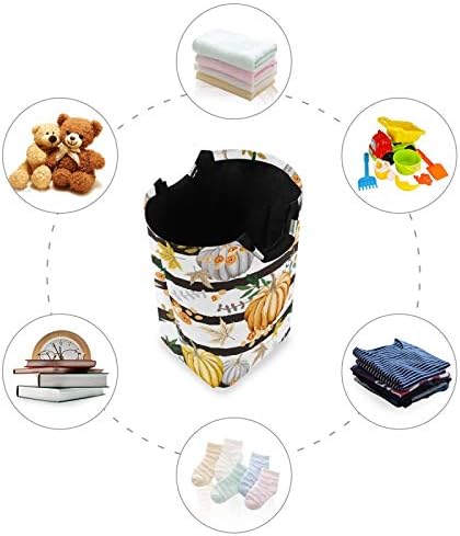 Susiyu Fall Autumn Orange Pumpkins Laundry Basket