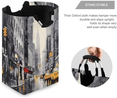 Kigai Collapsible Laundry Basket Large Waterproof Portable Sturdy