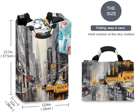 Kigai Collapsible Laundry Basket Large Waterproof Portable Sturdy