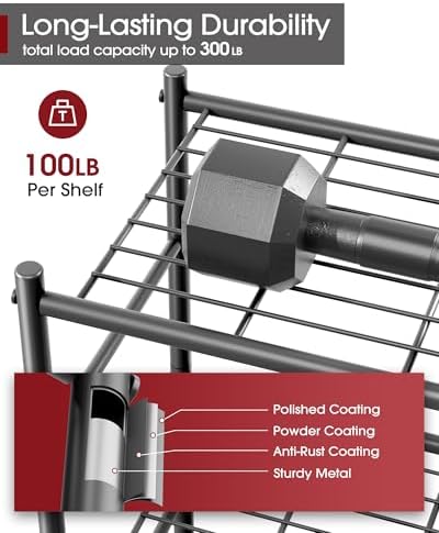 Sturdy Metal Storage Shelf