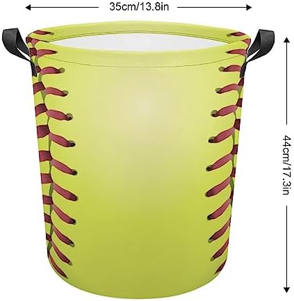 MEIKKOQuick-Access Yellow Waterproof Laundry Basket for Colleges Families