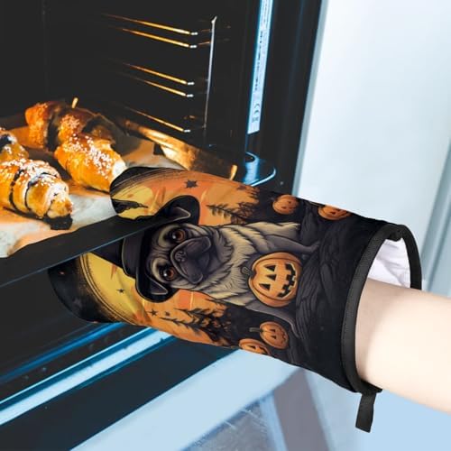 Halloween-Friendly Kitchen Mitts Pot Holders Set