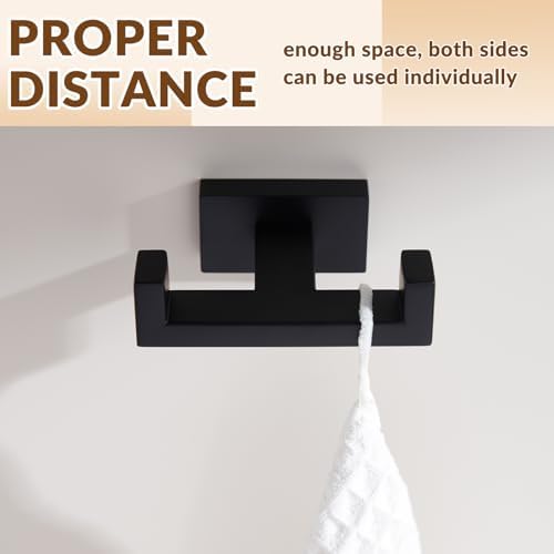 Sturdy Stainless Steel Dual Coat Hook