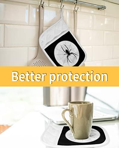 Cobweb Pot Holder Set - Heat-Resistant_partial