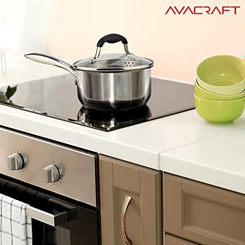 Stainless Steel Multurpose Saucepan with Glass Lid