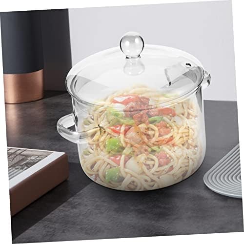 STOBAZA High-Borosilicate Glass Stew Pot with Lid