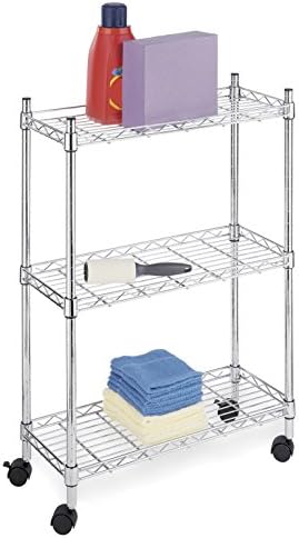 Supreme Laundry Cart Durable Versatile Storage Solution - Chrome