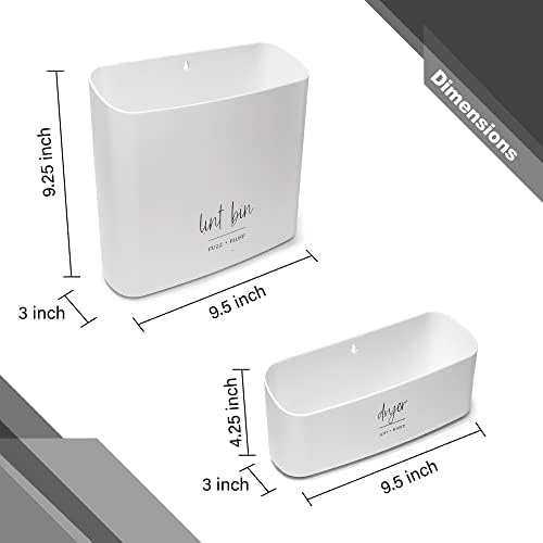 Magnetic Lint Bin for Laundry Storage