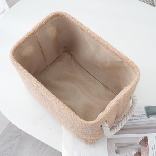 Plush Storage Basket Bathroom Living Room