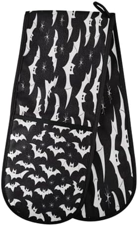 Halloween Pattern Bats Oven Mitts