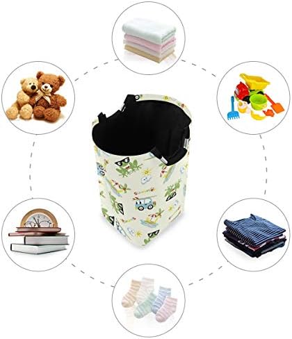 Funny Summer Laundromat Bucket for Kids with Durable Handles