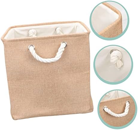 PRETYZOOM Modern Minimalist Linen Foldable Dirty Clothes Container