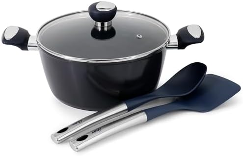 Oster Hawke 14-Piece Cookware Set BlackBlue