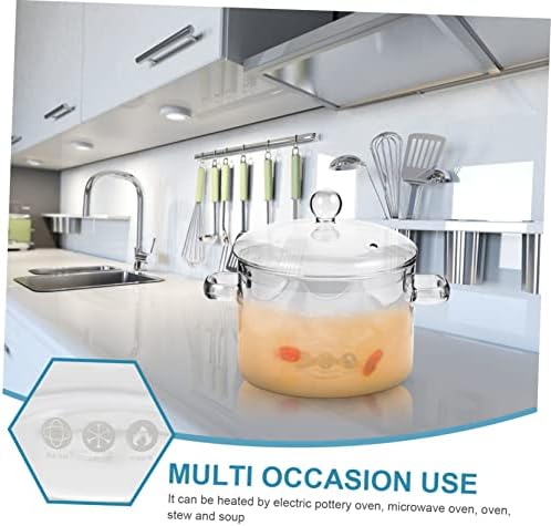 STOBAZA High-Borosilicate Glass Stew Pot with Lid