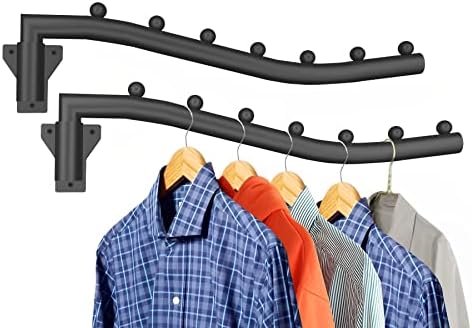 Space Saving Folding Clothes Hanger Rack