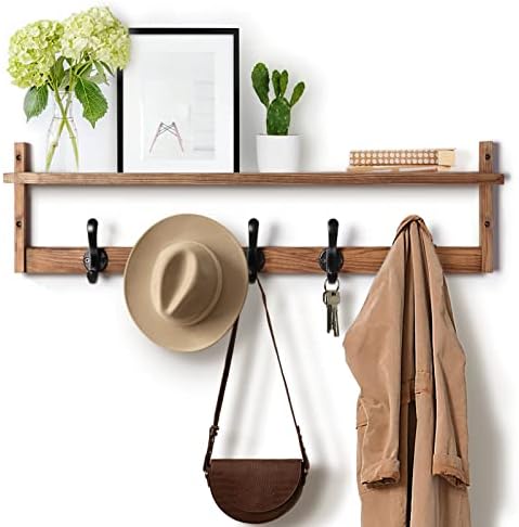 Versatile 29 Wall Coat Rack with Shelf for Home Use