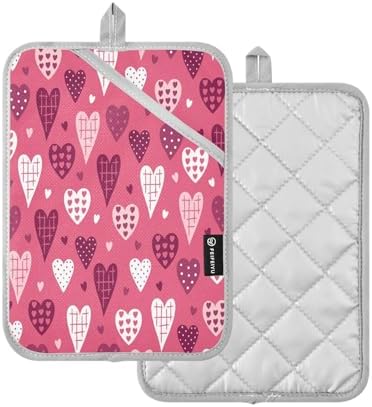Kcldeci 2 Pack Heat Resistant Oven Mitts Potholders