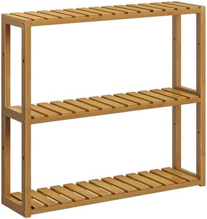 Bamboo Standing Shelf for Bathroom More