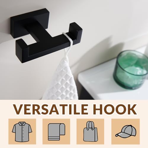 Sturdy Stainless Steel Dual Coat Hook