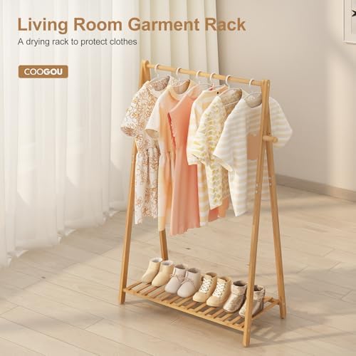 Space-Saving Small Clothes Hanging Rack for Kids and adults