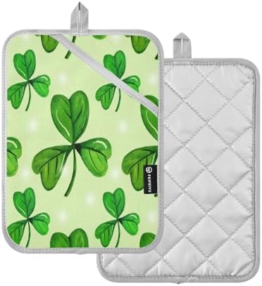 2-Pack Heat-Resistant Shamrock Oven Mitts