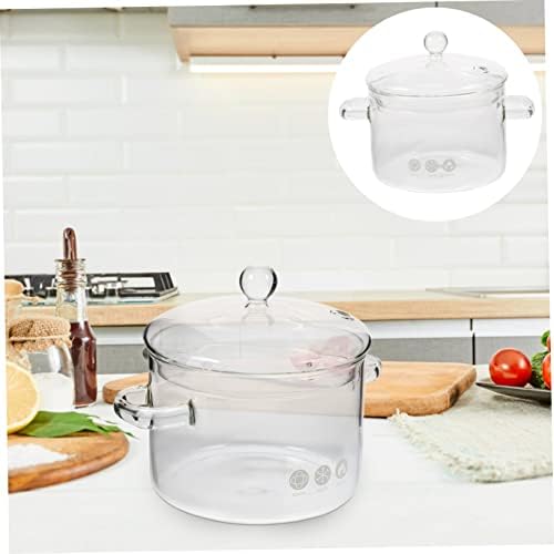 BRIGHTFUFU 1500ml Glass Stew Cooker