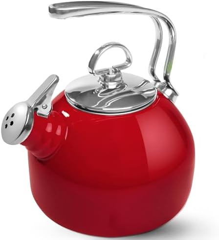 Chantal Classic Teakettle Pure Heat Ergonomic Design 18 qt