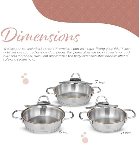 Serenk Stainless Steel Pots and Pans Set