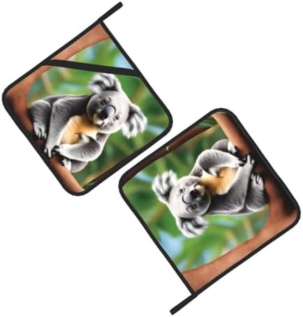Funny Koalas Potholders Set for Heat-Resistant BBQ Cooking