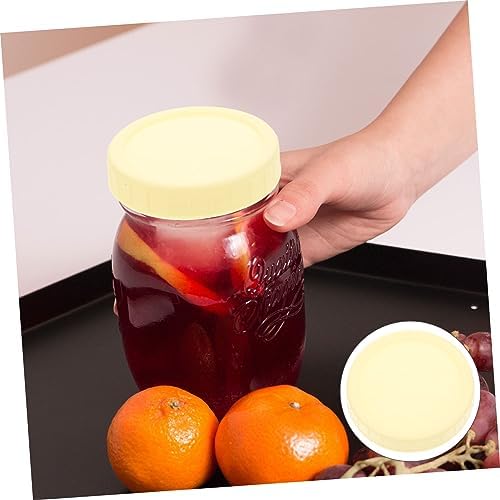 10 Reusable Mason Jar Lids Wide Mouth Threaded Seal Fresh Preserving
