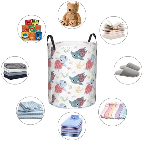 Collapsible Laundry Basket Hamper for College Dorms Bedrooms Durable Water-Resistant