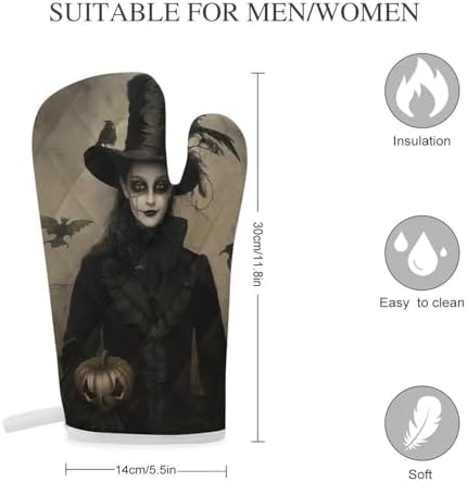 Halloween Child Portrait Oven Mitts 2-Piece Set