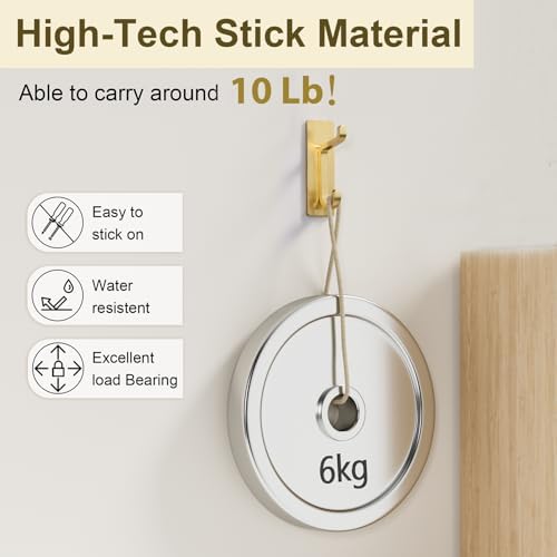 Josmimic - Adhesive Towel Hooks Perfect for Everyday Use