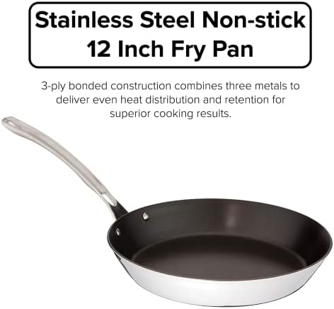 Viking 12-inch 3-Ply Non-Stick Stainless Steel Frying Pan