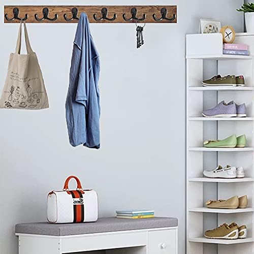 10-Pack Black Coats Hooks