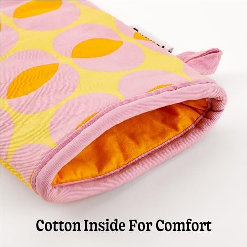 Baagol Premium Heat-Resistant Cotton Oven Mitt Set with Non-Slip Grips