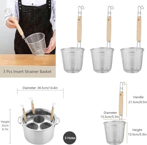 AtreX Stainless Steel Pasta Cooker Set - Perfect for Home Kitchen