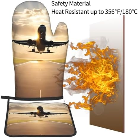 Oven Mitts Pot Holders - Durable Heat-Resistant Pairs