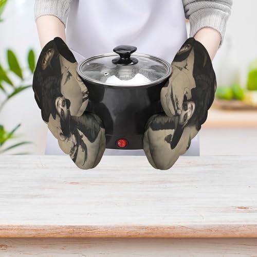 Halloween Child Portrait Oven Mitts 2-Piece Set