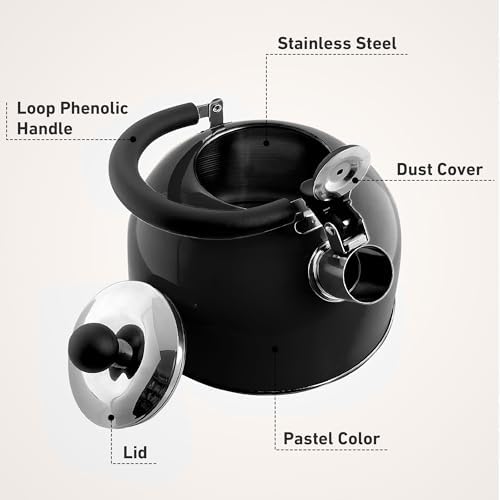 2-Quart Stainless Steel Whistling Tea Kettle