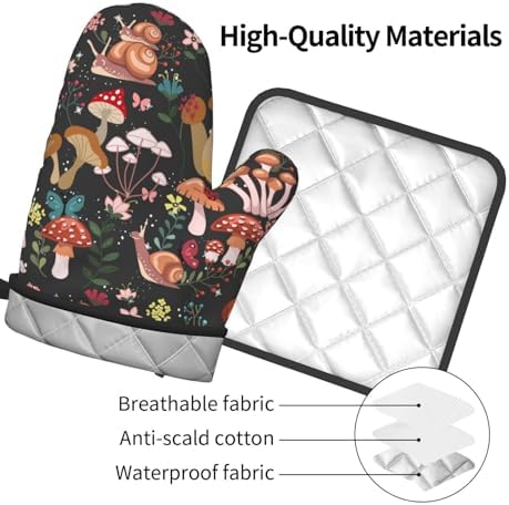 Aoojanu 2 Set Pot Holders Oven Mitts