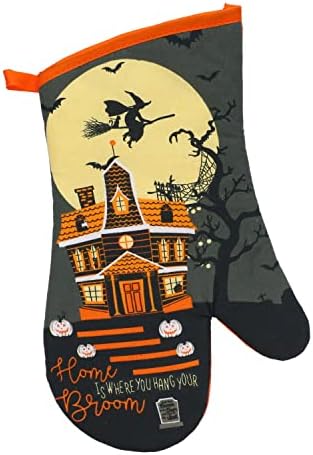 Halloween Trick or Treat Oven Mitt Spooktacular Design