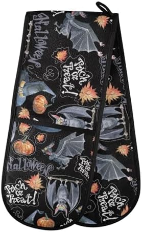 SUSIYO Double Oven Mitts Halloween Heat-Resistant Oven Glove