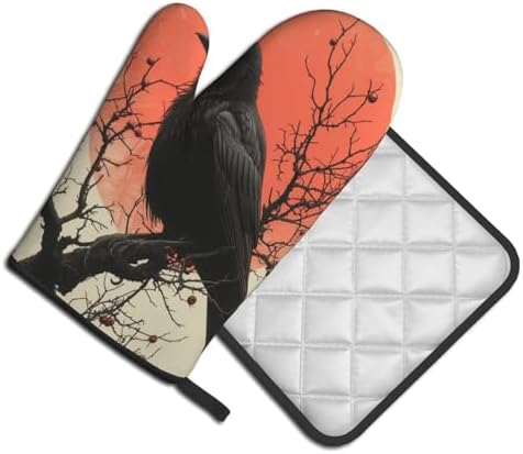 Vivid Halloween Oven Mitts Set
