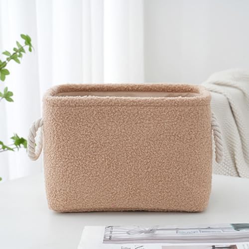 Plush Storage Basket Bathroom Living Room