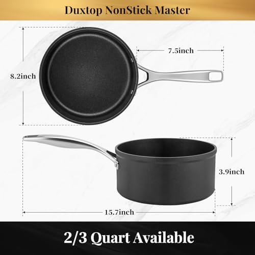Duxtop 3 Quart Nonstick Saucepan with Lid